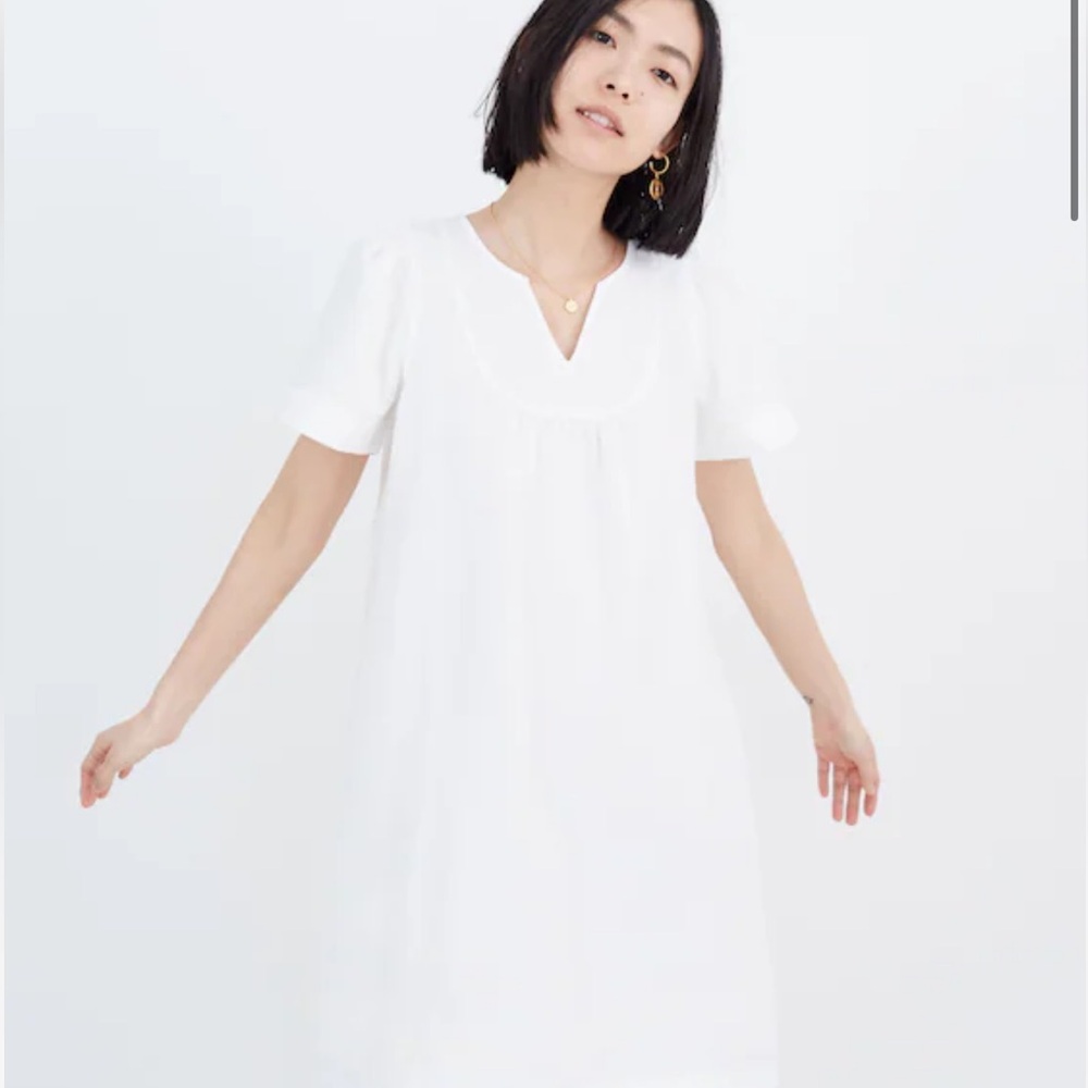 Madewell Denim Style Dress with V-Neck